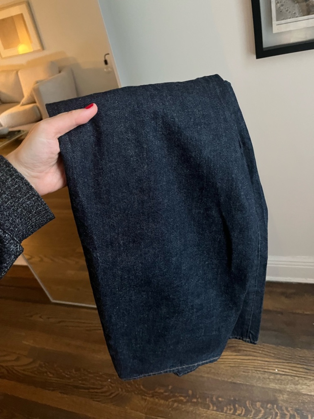 Uniqlo Wide Leg Dark Blue Women's Jeans 24x31 - Picture 7 of 7